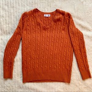 St. John's Bay Orange Knitted Sweater for Women